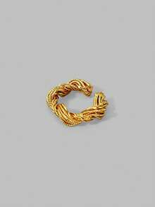 Ontre PRE18K GOLD PLATED TWIST RING - Yellow Gold - View 1