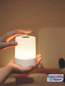 1PC 800mAh Touch Sensor Night Light Rechargeable LED Bedside Lamp Feed Feeding Light Dormitory Nightstand Portable Tap Light - Multicolor - View 2