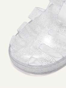 Cozy Pixies Một đôi dép xăng đan đế bằng trong suốt, mềm mại, thoải mái, đa năng, kiểu công chúa, thích hợp đi biển cho bé. - Trong sáng - Xem 5
