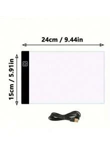 Almohadilla de luz LED de tres capas regulable, tablero de dibujo, caja de luz para calcar, protección ocular, talla grande fácil para el pintura de diamantes - Multicolor - Ver 13