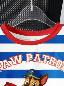 SHEIN | PAW Patrol 男童卡通印花T恤套装 - 白色 - 查看 3