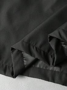 PAVTROS Men's Long Sleeve Zip Front Hooded Jacket - Black - View 9