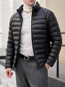 SHEIN Abrigos de invierno para hombres - Negro - Ver 5