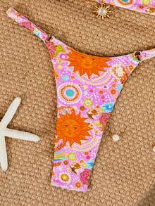 Swim Mod 2026 Spring/Summer Sweet & Spicy Retro Triangle Bikini, Tie-Up Sexy High-End Minimalist Separates Swimsuit For Small Bust - Multicolor - View 4