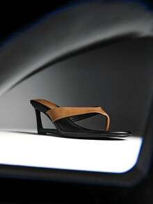Solezae Sandal đế xuồng quai chữ T thanh lịch, sang trọng dành cho nữ. - Màu nâu  Mocha - Xem 7