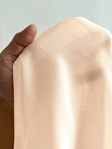 Viva Relle Plus Size Chiffon Sexy Bow Blouse - Apricot - View 7