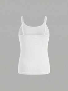 SHEIN Girlism Áo hai dây đơn giản, ôm dáng, dễ phối đồ cho bé gái tuổi teen (2 chiếc/bộ) - Nhiều màu - Xem 6