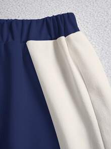 Nick 90s | SHEIN Young Boy's Casual Fashionable Street Style Funny Numeric Print Contrast Color Short Sleeve T-Shirt And Shorts Set, Summer - White - View 3