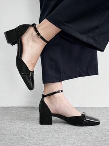 CUCCOO BIZCHIC Giày sandal cao gót thời trang nữ - màu đen - Xem 2