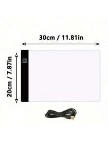 Almohadilla de luz LED de tres capas regulable, tablero de dibujo, caja de luz para calcar, protección ocular, talla grande fácil para el pintura de diamantes - Multicolor - Ver 14