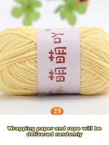 Sợi Chenille mờ, chỉ làm búp bê, chất liệu đan móc thủ công, sợi sọc băng nhỏ. - 1 chiếc - Xem 27
