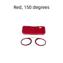 Zazumi Ochelari de vedere mini cu clips pentru mărirea nasului, ochelari de vedere portabili ultra-subțiri în stil card, ochelari de vedere cu filtru de lumină albastră pentru telefon, lentilă de mărire ușoară fără ramă pentru citit zilnic, lucru, jocuri și utilizare mobilă, design elegant la modă pentru bărbați și femei, disponibili în 3 culori (roșu, albastru, negru), compacți și ușor de transportat pentru călătorii, naveta, birou și utilizare în aer liber - multicolor - Vizualizare 13