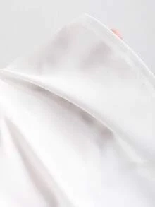 GlowEve CURVE 大码女式夏季时尚优雅办公室短袖衬衫 - 白色 - 查看 6