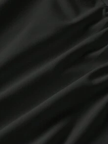 Skyraze 粉色蝴蝶结修身弹力上衣 - 黑色 - 查看 8