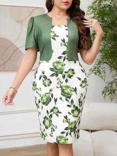 Reflora Plus Size 2 In 1 Fitted Floral Print Dress Summer Dress Spring Dress  Festival Dresses  Easter Dress Elegant Dresses  Elegant Party Dresses  Beach Dress Wedding Guest Dress For Women  Wedding Party Dress Bridesmaid Dress  Graduation Dress Graduation Outfit For Mother  Casual Dress Vacation Dresses   Holiday Dresses  Formal Dress Floral Dress Plus Size Dress For Women Purple Flowy Dress Elegant Dress For Women Fleurora Spring And Summer Elegant Dress Floral Print Maxi Dress Womens Puff Sleeve Dress Latest Dress Zanzea Dress For Women Plus Size Zanea Dress For Woman Wedding Guest Outfits For Women Curve Birthday Dresses For Women Plus Size