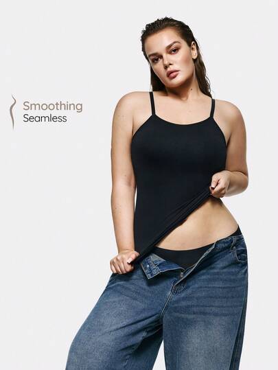 SHAPORA Plus Size Seamless Body Shaper Top
