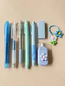 High-Appearance 8-Piece Stationery Set, Essential Stationery For Students, Learning Reward Gift, Writing Stationery Set. - Multicolor - View 11