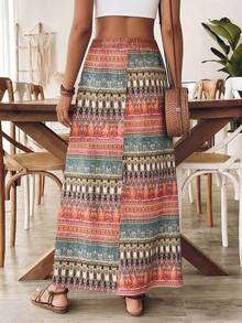 Selamara Women's Casual Versatile Color Block Mini Skirt, Suitable For Dates And Outings - Multicolor - View 2