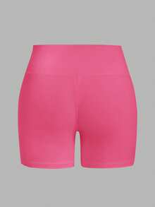 SHEIN Comfortcana 4 chiếc quần legging ngắn ôm sát cạp cao dành cho nữ cỡ lớn - Nhiều màu - Xem 6