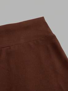 SHEIN Comfortcana 4 chiếc quần legging ngắn ôm sát cạp cao dành cho nữ cỡ lớn - Nhiều màu - Xem 10