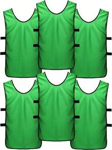 6 Packs Basketball Soccer Training Vest Racing Suit Team Clothes Expansion Sports Clothes Advertising Vest Number Suitable For Children Adults/Football Bib/Scrimmage Vest - Multicolor - View 8