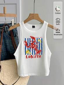 Veykashi Áo tank top cotton dáng ngắn ôm sát, cỡ lớn, có dây đeo dày, thích hợp cho mùa hè. - trắng - Xem 3