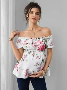 Đầm bầu hoa trễ vai mùa hè mới - Nhiều màu - Xem 3