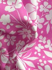 Swim Mod Bộ bikini hai dây họa tiết hoa gợi cảm dành cho nữ, thích hợp cho kỳ nghỉ biển. - Hồng - Xem 7