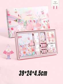 Fairy Tale Series Girl Heart Handbook Gift Box Set Cute Ins Style Student Notebook Handbook Gift Box, Decorative Paper - color - View 13