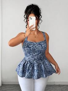 Rometta Plus Size French Elegant Women's Square Neck Textured Fabric Slim Fit Top, Women's Summer Top, Elegant Floral Blouse, Ladies Casual Daily Top,Elegant Party Top,Summer Outfit For Women,Casual Blouse For Women,Green Top,Campus Casual Outfit - White - View 7