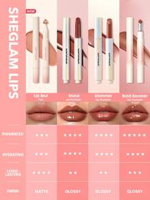 SHEGLAM Marshmallow Puff 唇部暈染筆-331 Berry Mousse 品牌美妝化妝品 適合女士與女孩 - 331 漿果慕斯 - 查看 10
