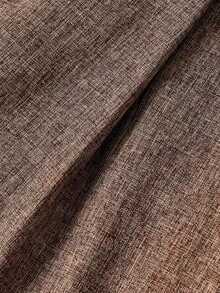 SHEIN MOD 卡其色 70 年代翻领落肩无袖连衣裙，复古学院风，西部风格 - 棕色 - 查看 3