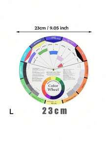 1 bộ xếp hình bánh xe màu tròn nhiều màu & thẻ trộn màu đa năng Trở lại trường học, Trở lại trường học, Đồ dùng học tập - Nhiều màu - Xem 8