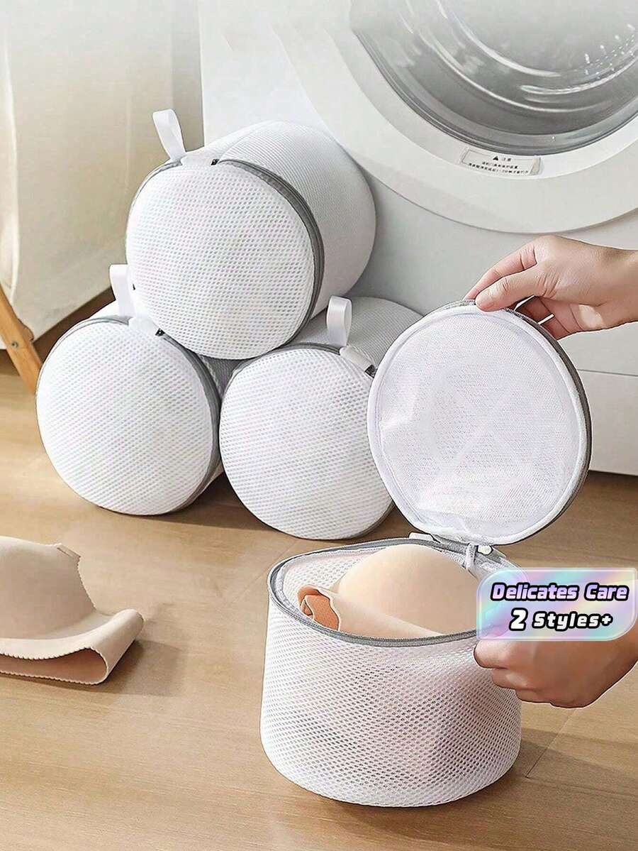 1 Túi giặt đồ lót màu trắng có khóa kéo, Túi giặt áo ngực lưới tổ ong – Bộ lọc tạp chất hiệu quả, Khung đỡ chống biến dạng cho áo ngực, đồ lót, tất, tất dài và đồ mỏng manh – Quà tặng Giáng sinh hoàn hảo cho phụ nữ, bạn gái, vợ - Xám - Xem 1