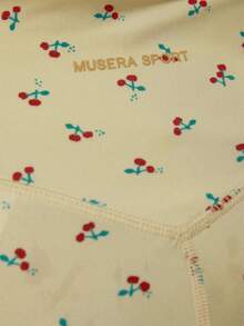 Musera Sport 樱桃印花高腰运动短裤，适合运动健身、普拉提等日常休闲场合，可爱又少女感。 - Butter Yellow - 查看 6