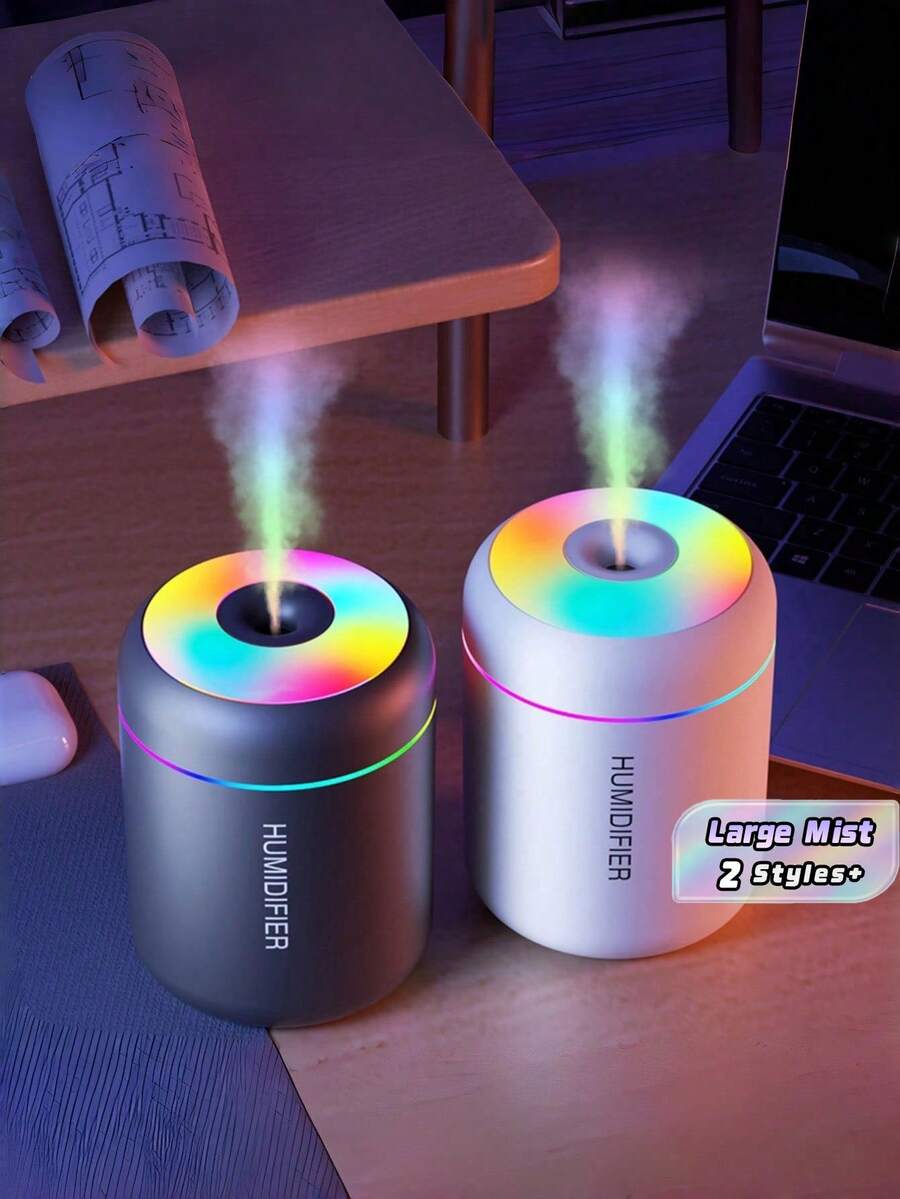 1PC Mars Planet Humidifier USB Mini Car Desktop Silent Large Mist 7 Color Night Light For Home Air Conditioning Room Decoration - general purpose - View 1