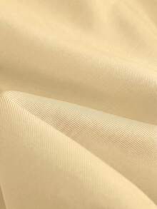 GlowEve CURVE 大码纯色双排扣系带休闲长袖西装外套 - 黃色 - 查看 3