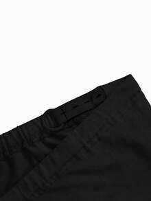 Modmama 3 piezas Conjunto de pantalones casuales de unicolor para maternidad - Negro - Ver 3