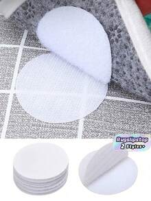 5/10Pcs Carpet Anti-Slip Sticker, Strong Anti-Roll Edge Anti-Slip Sticker, Sofa Cushion Holder, Carpet Clip Adhesive Double-Sided Sticker, Suitable For Carpets, Sofas, Coffee Tables, Table Mats, Chair Covers And Furniture Supplies - White - View 1