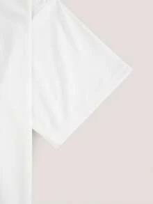 Waffle Texture Short Sleeve Men's Casual Versatile T-Shirt, Summer - White - View 4
