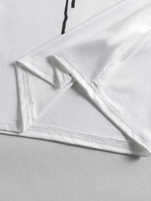 Set de 3 piezas: Camiseta estampada, pantalones cortos cargo con bolsillos y bolso bandolera mini para niños preadolescentes, adecuado para actividades al aire libre en primavera/verano - Verde militar - Ver 7