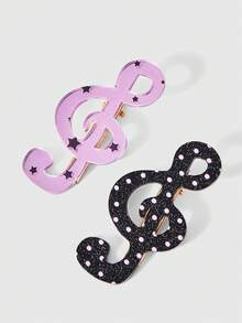 ROMWE Anime 20 Pieces Random Cute Style Hairpins, Y2K  Style Star ,Skull,  Bow Elements Hairpins , Fashional  Hair Accessories - Cute multicolored - View 3
