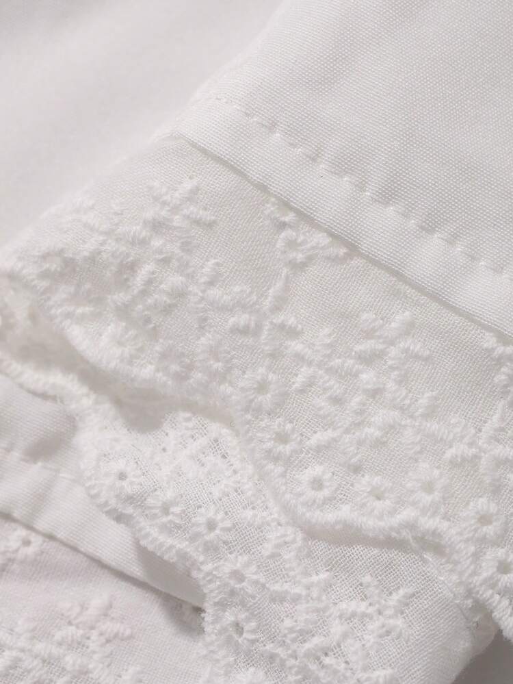 Casual Vacation Style White Lace Camisole For Women, Spring & Summer