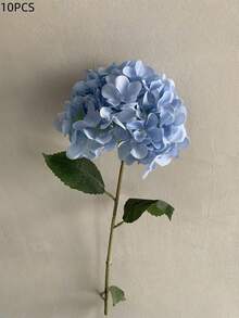 1/3/5/6/8/10/12支仿真绣球花，逼真人造绣球花，高品质仿真花卉，适用于DIY婚礼花束、派对、家居客厅、厨房、花园、办公室装饰，春季、秋季、情人节、教师节、护士节等场合。 - 藍色 - 查看 11