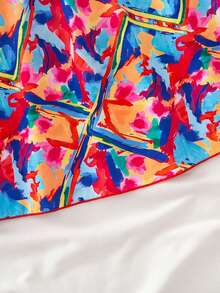 SHEIN Young Girls Printed Camisole Dress, Spring/Summer - Multicolor - View 8