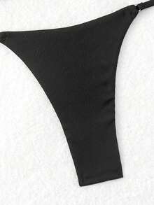 Swim Vcay Bộ bikini gợi cảm đi biển mùa hè dành cho nữ dành cho kỳ nghỉ - màu đen - Xem 5