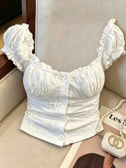 Franclia بلوزة بيضاء أنيقة بدون ظهر مع ربطة الخصر، مناسبة للشاطئ والعطلات والارتداء اليومي