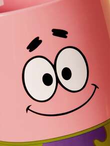 SpongeBob SquarePants | SHEIN 1 chiếc cốc sứ in hình hoạt hình 300ml, an toàn khi sử dụng trong lò vi sóng và máy rửa chén, thích hợp đựng nước, sữa, nước ép, cà phê, trà. - Màu Hồng baby - Xem 6
