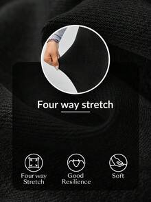 Flexra Women's Casual Solid Color Overlap Waist Split Thigh Fitted Denim Skirt, Suitable For Spring, Summer, Autumn - Black - View 7
