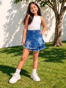 Denim Blue With Resort And Buttons - Blue - View 3